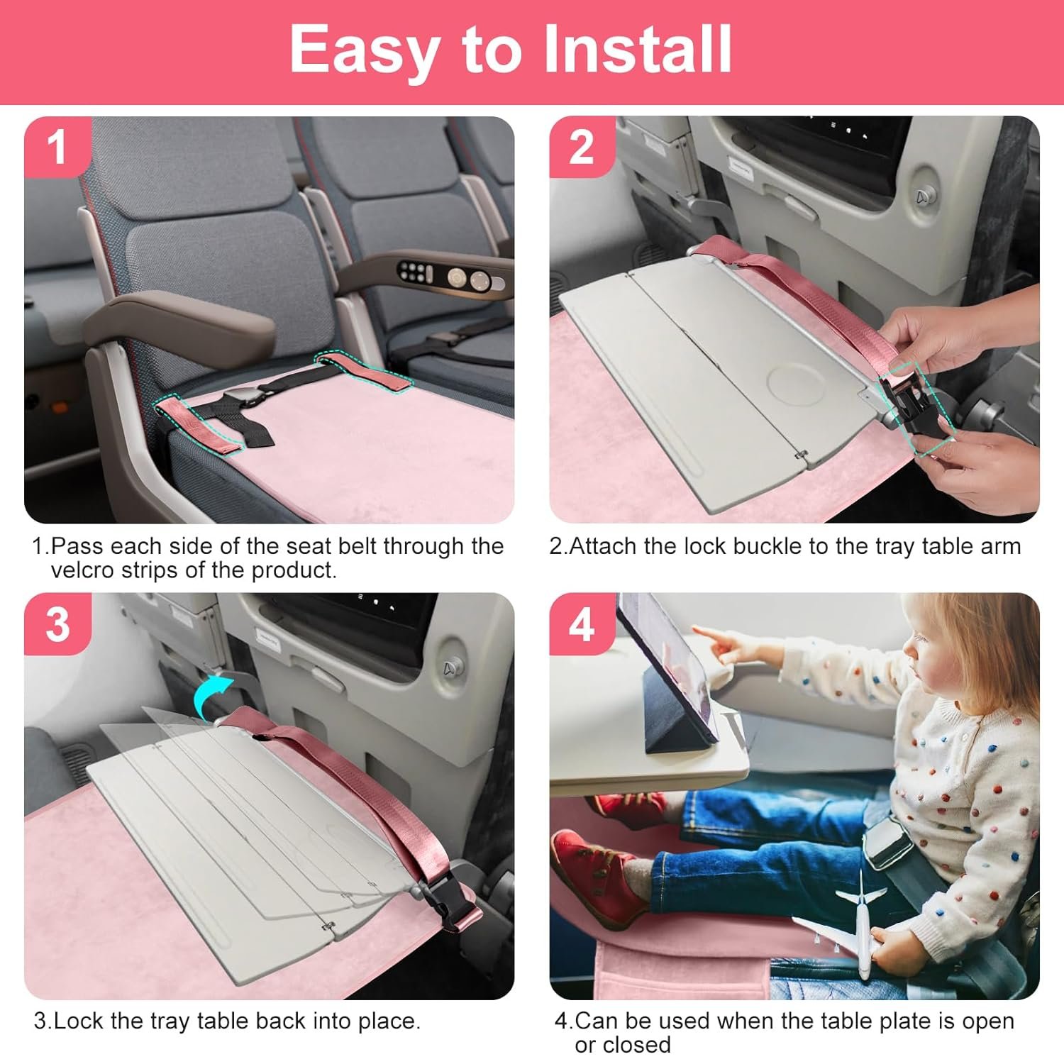 Kids Airplane Seat Extender Travel Bed Review